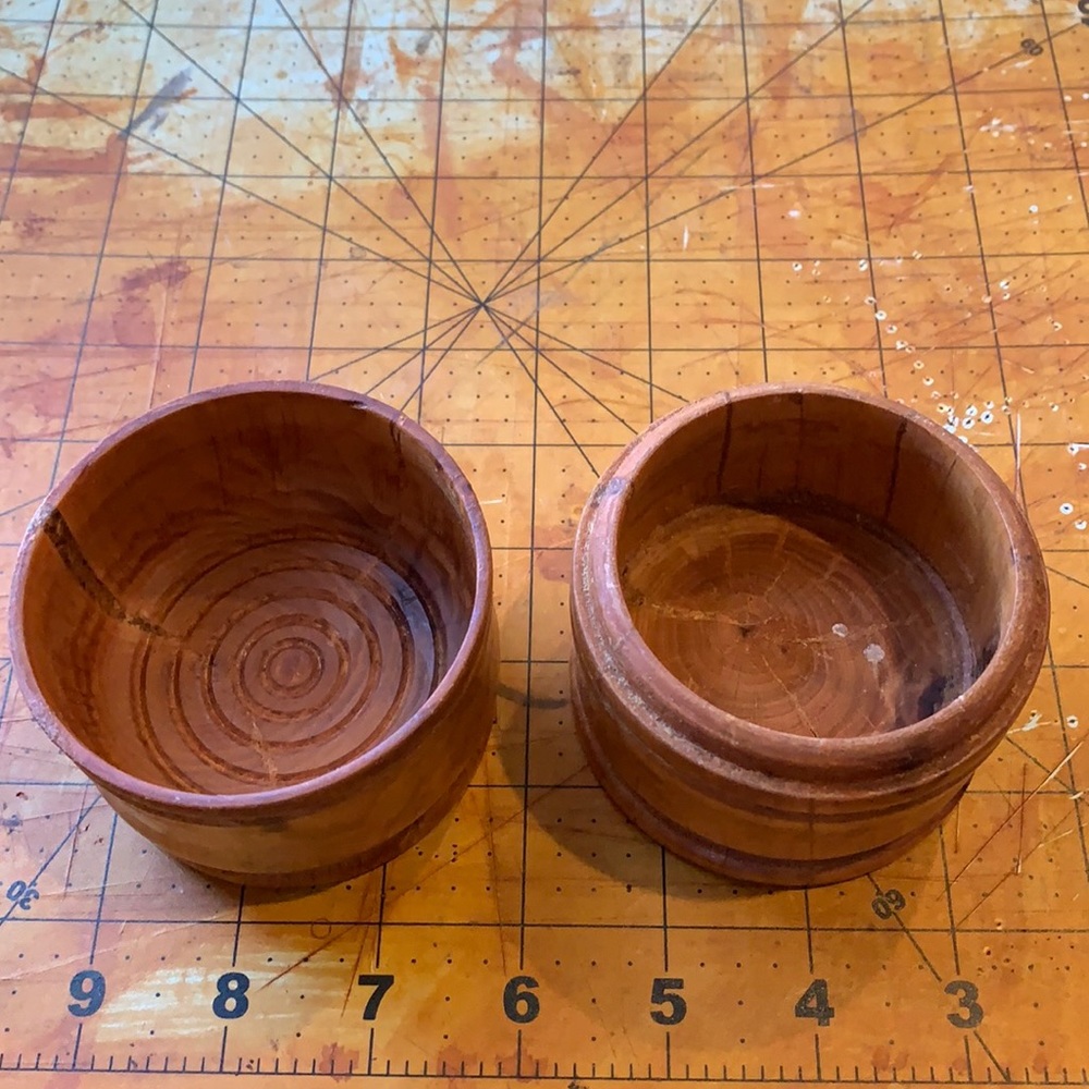 Mesquite Wood Shaving Bowl set W/ Shave Soap